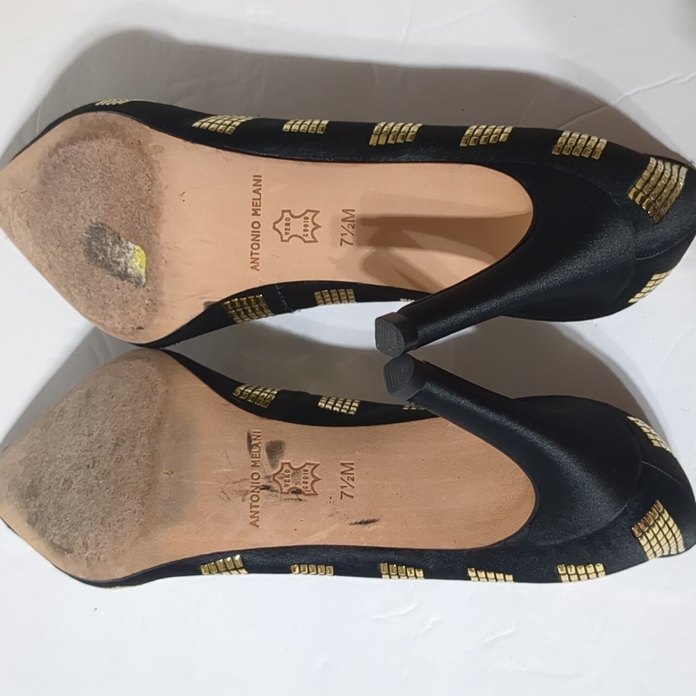 ANTONIO MELANI Vero Cuoio  heels shoes women 7.5 - Picture 7 of 12